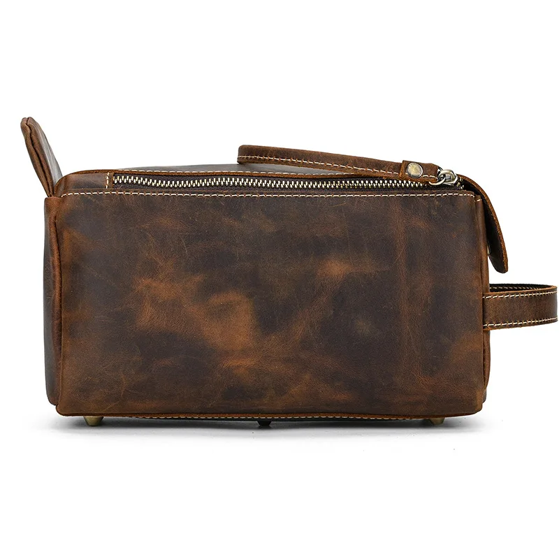 Large Toiletry Bag Made Of Premium Leather