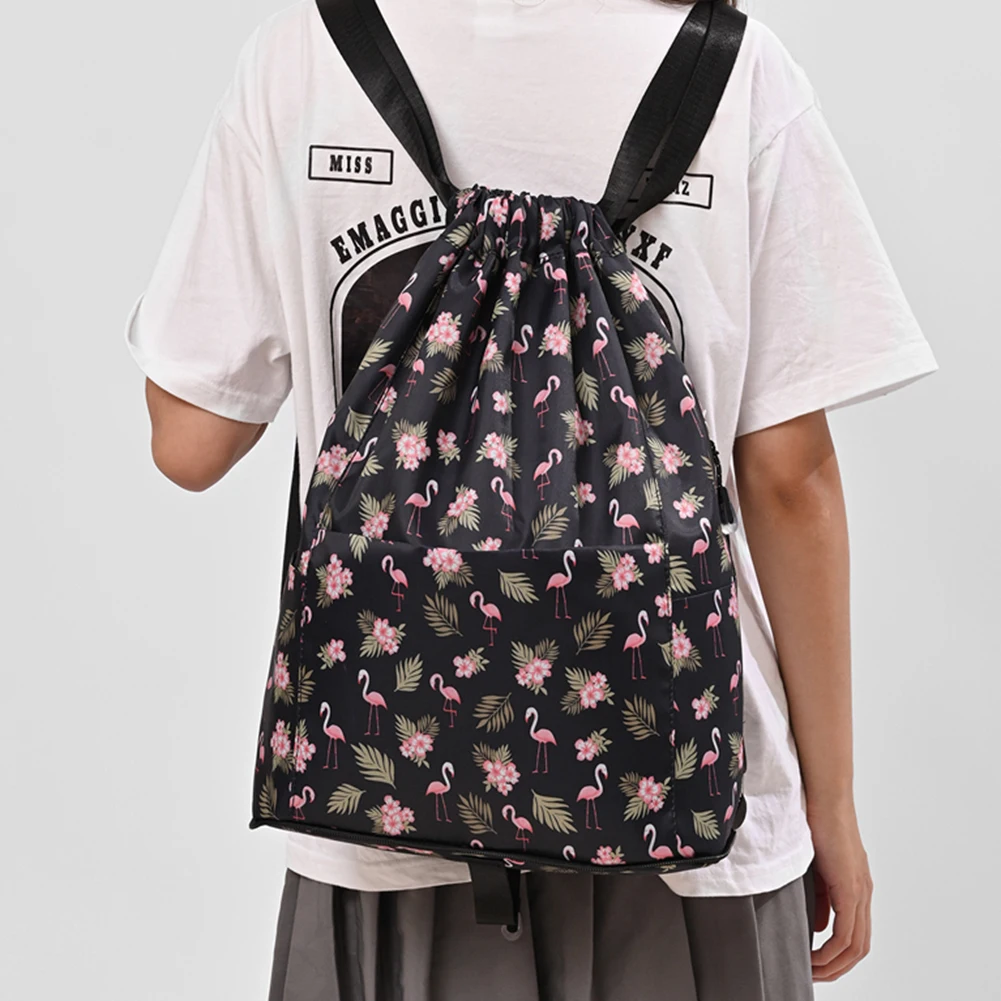 Drawstring Foldable Large Capacity Dry-wet Separation Travel Sports Backpack