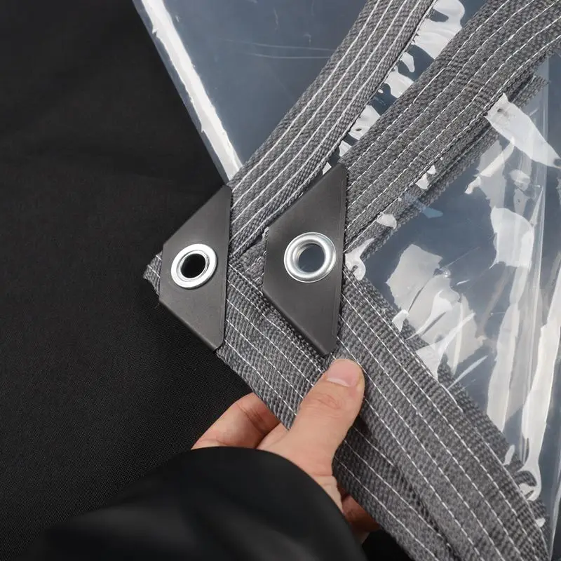 2m*2m The Sunshade Tarpaulin Is Transparent, With Perforations, Rainproof And Windproof