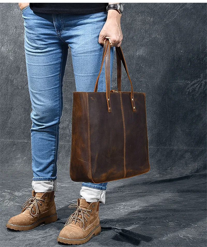 Leather Handbag Womens Shoulder Shopping Tote Bag