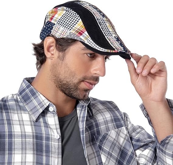 Cotton Beret Newsboy Hat For Men