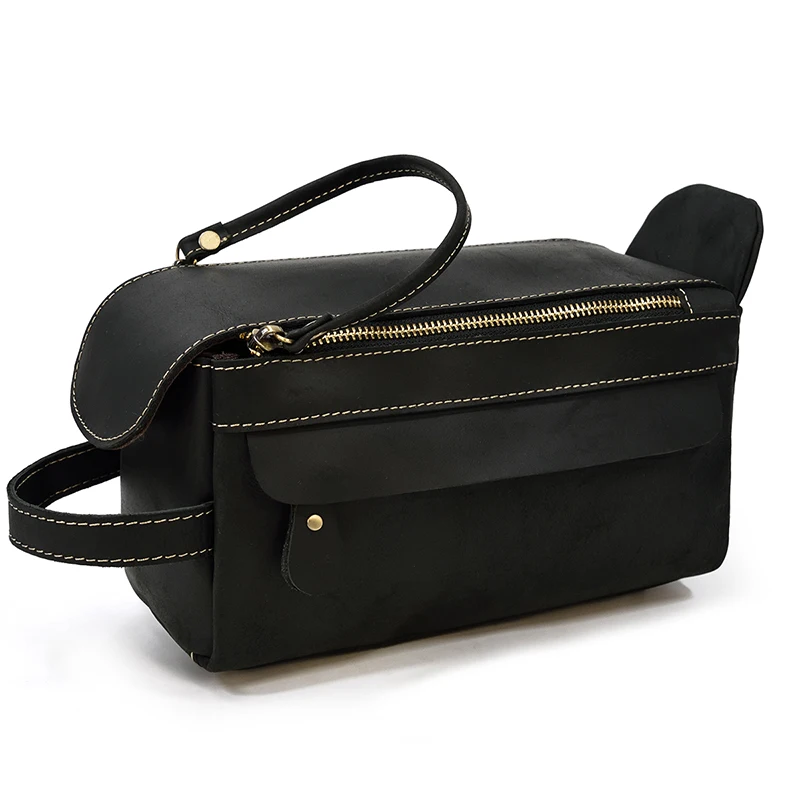 Large Toiletry Bag Made Of Premium Leather