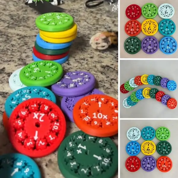 2024 New Math Facts Fidget Spinners