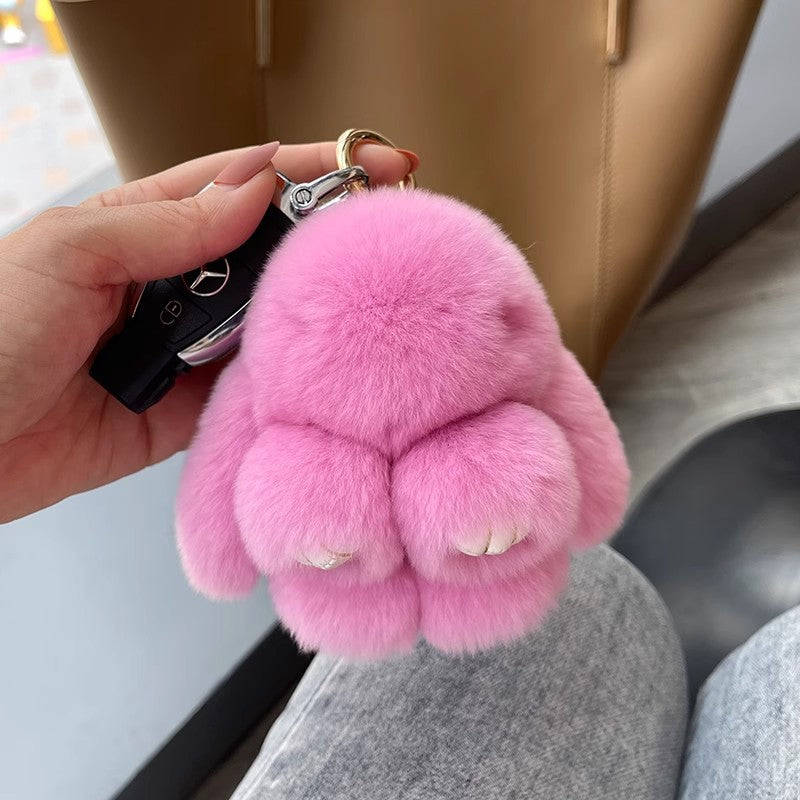 Handmade Soft Bunny Pompom Charms