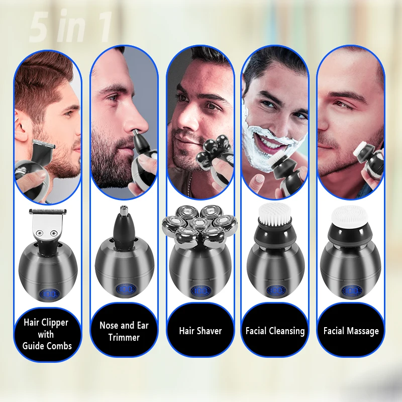 7d Portable Waterproof Electric Shaver