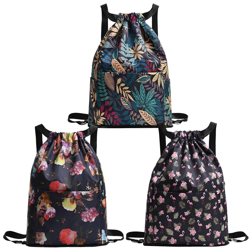 Drawstring Foldable Large Capacity Dry-wet Separation Travel Sports Backpack