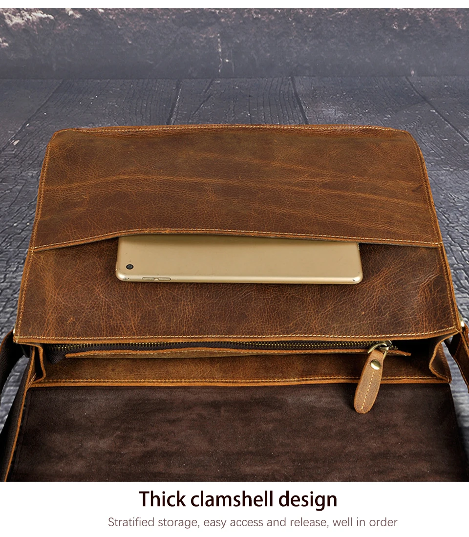 Leather Laptop Bag Berlin - Sandel