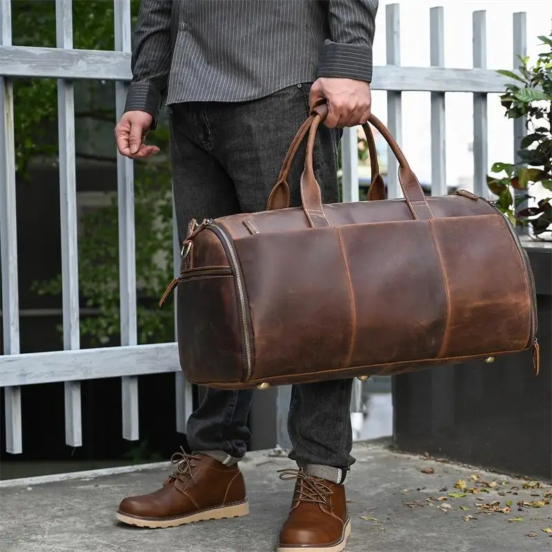 Large Travel Bag - Premium Leather