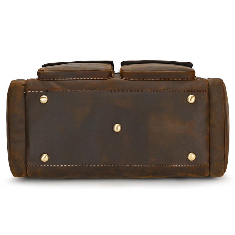 Johanna Wide Open Travel Duffel Bag - Dark Oak