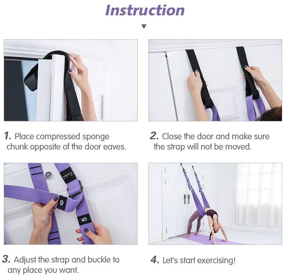 Adjustable Arial Yoga, Yoga Hammock Strap, Cloth Swing For Tree