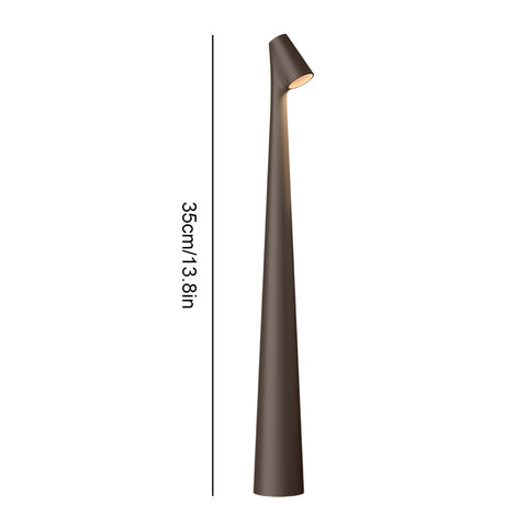 Elegant Slim Conical Stem Table Lamp – Portable & Dimmable Led Sculpting Light