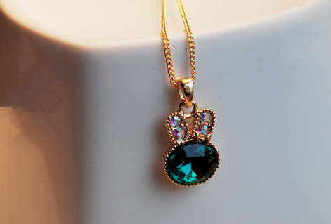 The Necklace Is With A Green Rabbit