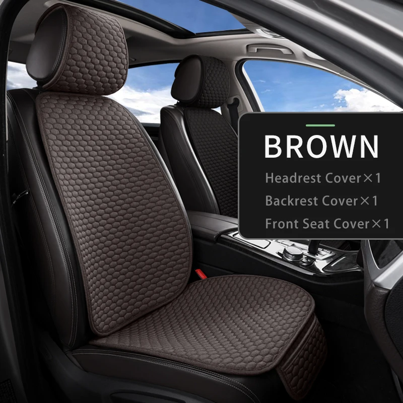 Ice Silk Cooling Breathable Car Seat Protective Front Car Seat Cover