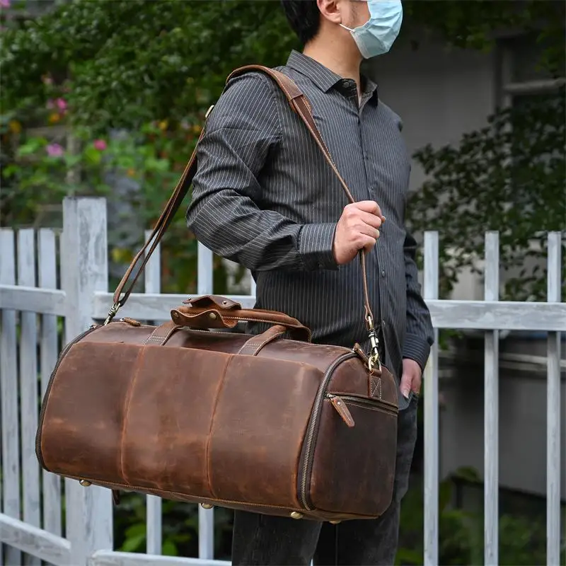 Large Travel Bag - Premium Leather