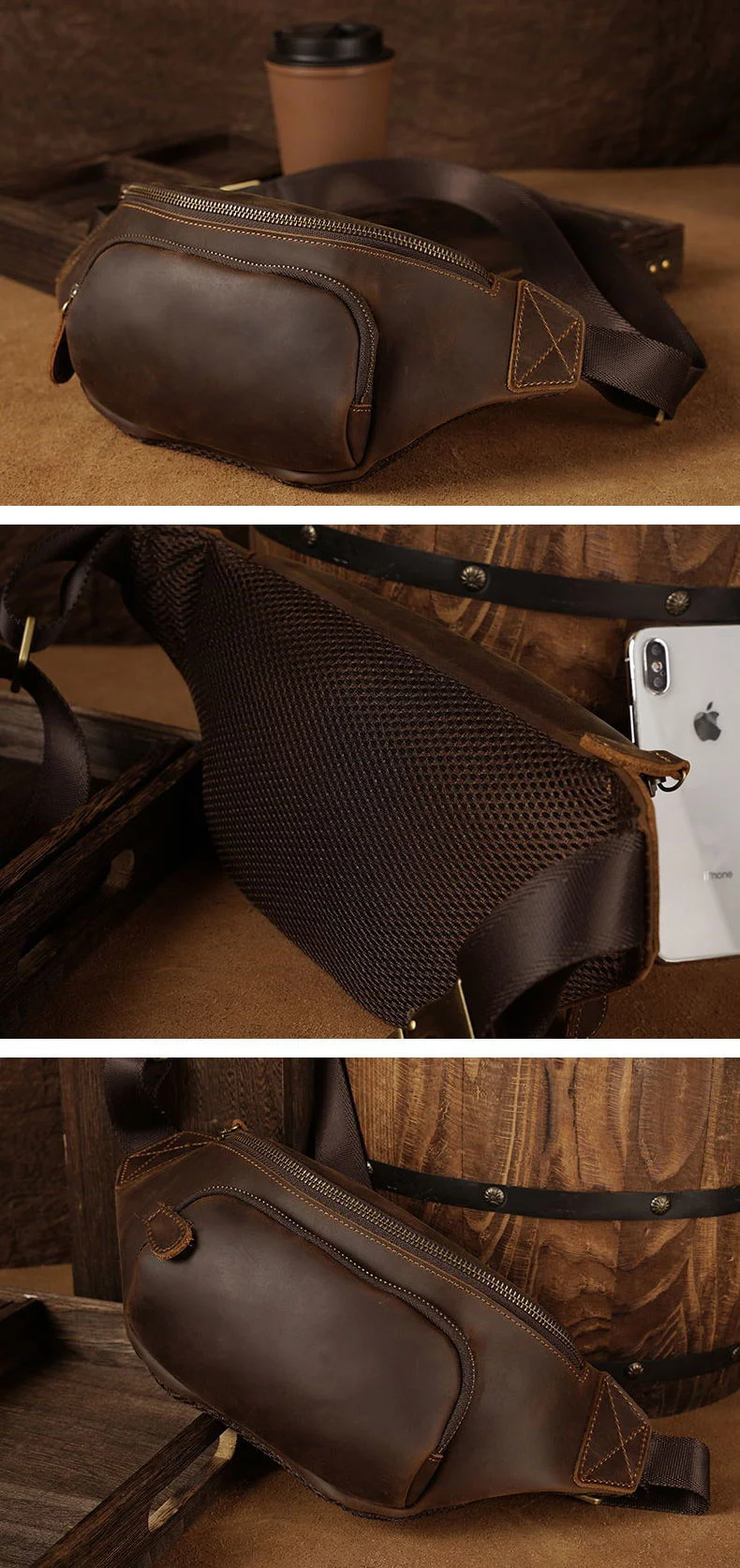 Genuine Leather Men’s Fanny Pack