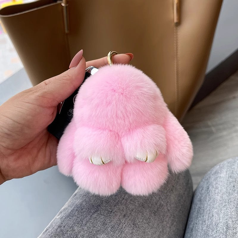 Handmade Soft Bunny Pompom Charms