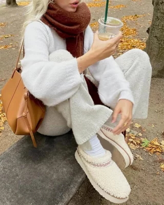 Daffodil™ Fur-lined Platform Slippers