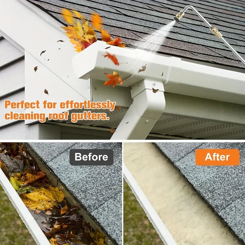 4000 Psi Telescoping High Pressure Washer Wand Set For Gutter & Roof Drainage & Walls Cleaning