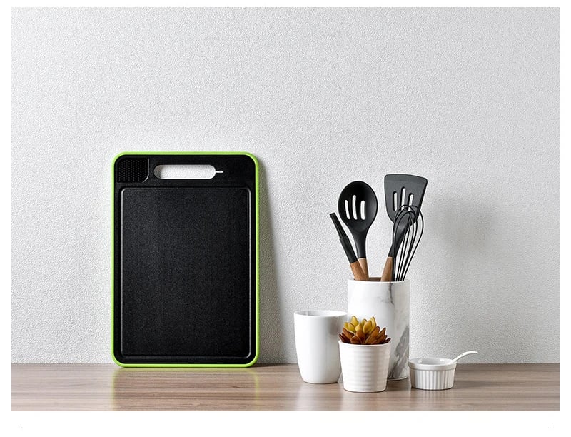 Double-side Cutting Board With Knife Sharpener