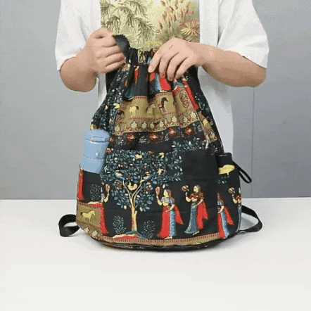 Drawstring Foldable Large Capacity Dry-wet Separation Travel Sports Backpack