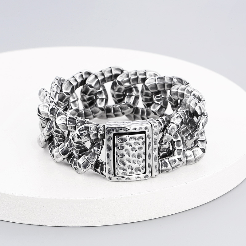 925 Silver Retro Winding Snake Bracelet