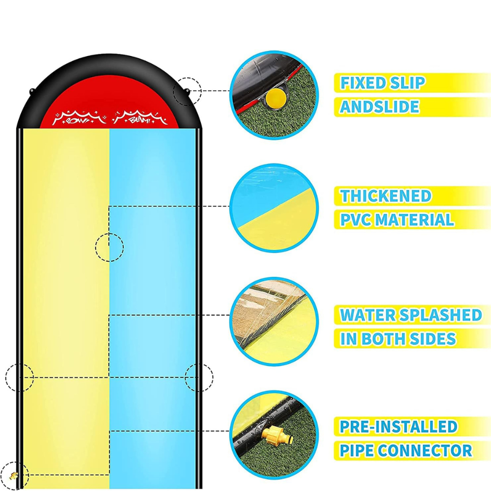 Inflatable Backyard Slip And Slide For Kids