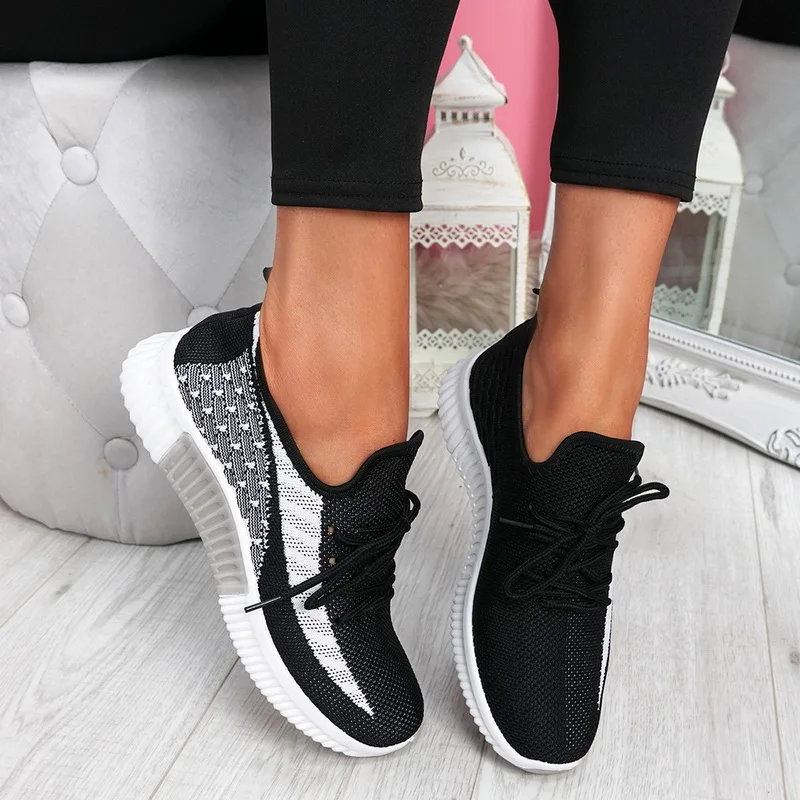 Breathable Lightweight Lace-up Sneakers