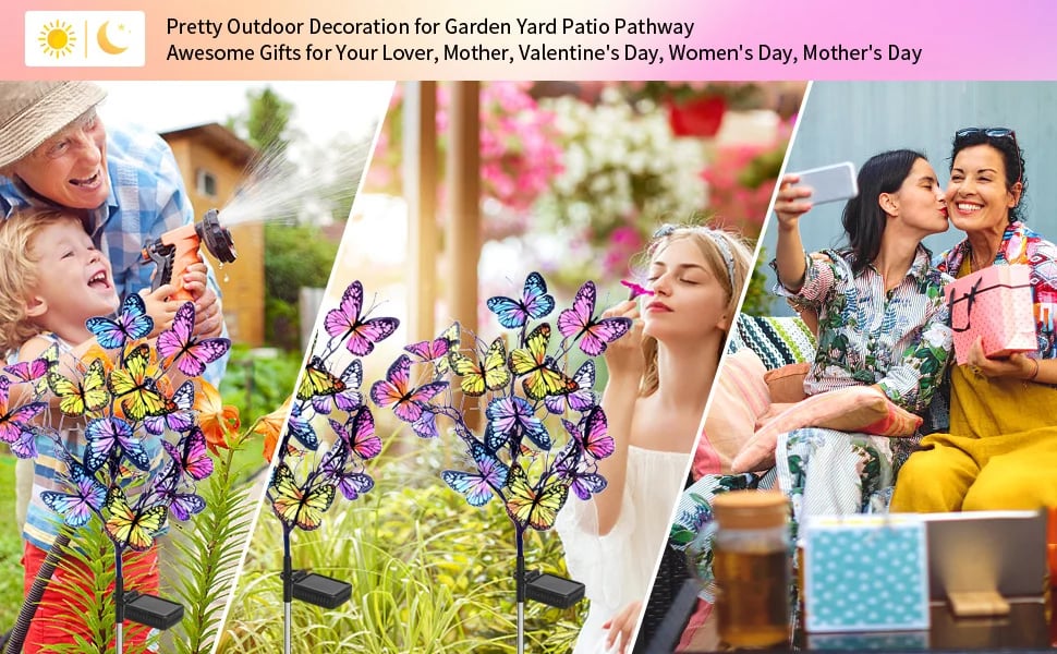 Solar Outdoor Butterfly Lights