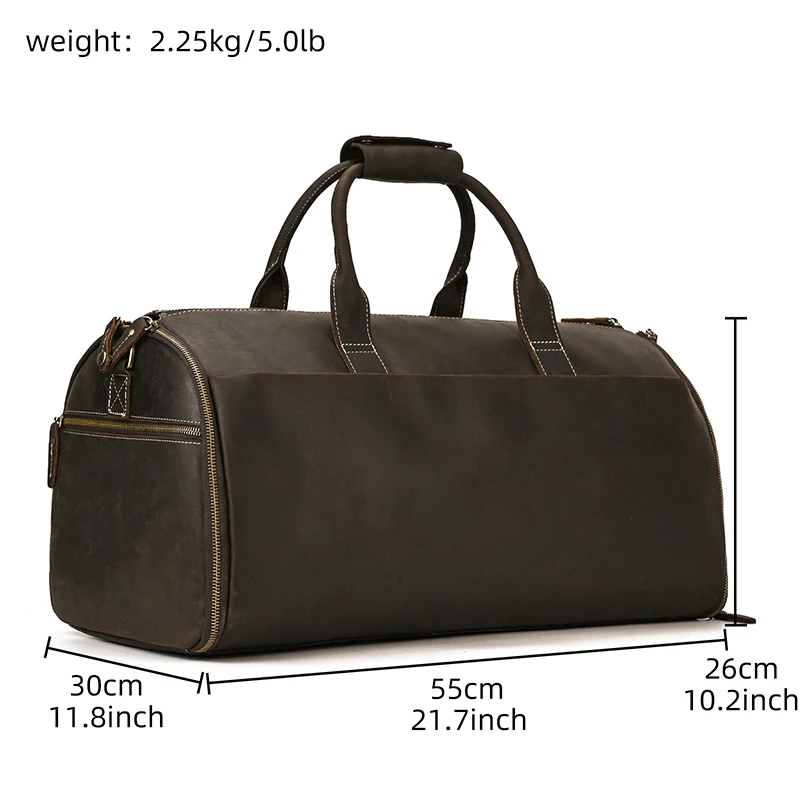 Large Travel Bag - Premium Leather
