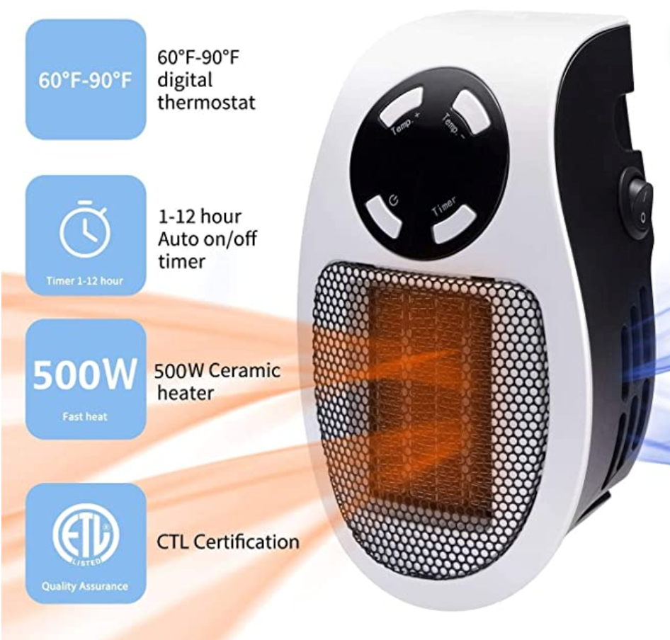 Heat Portable Electric Space Heater