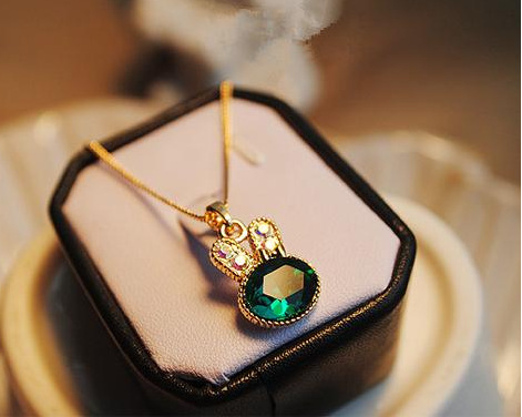 The Necklace Is With A Green Rabbit