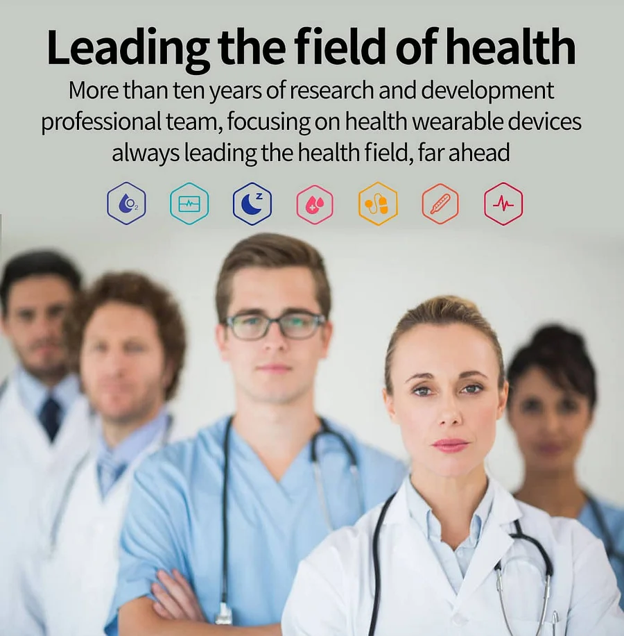 Pgs™ Blood Sugar Blood Pressure Call Intelligent Health Management Smart Watch