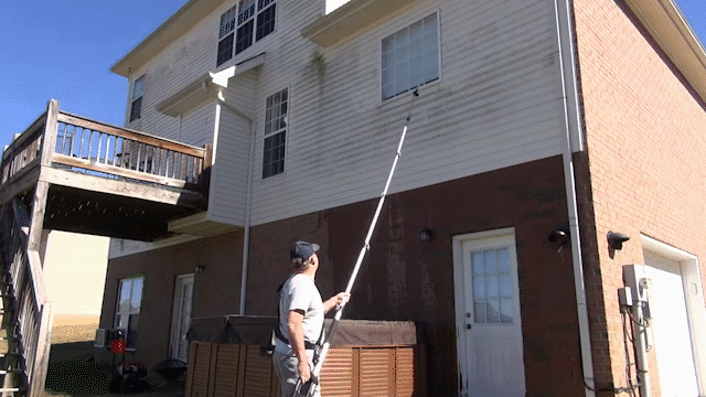 4000 Psi Telescoping High Pressure Washer Wand Set For Gutter & Roof Drainage & Walls Cleaning