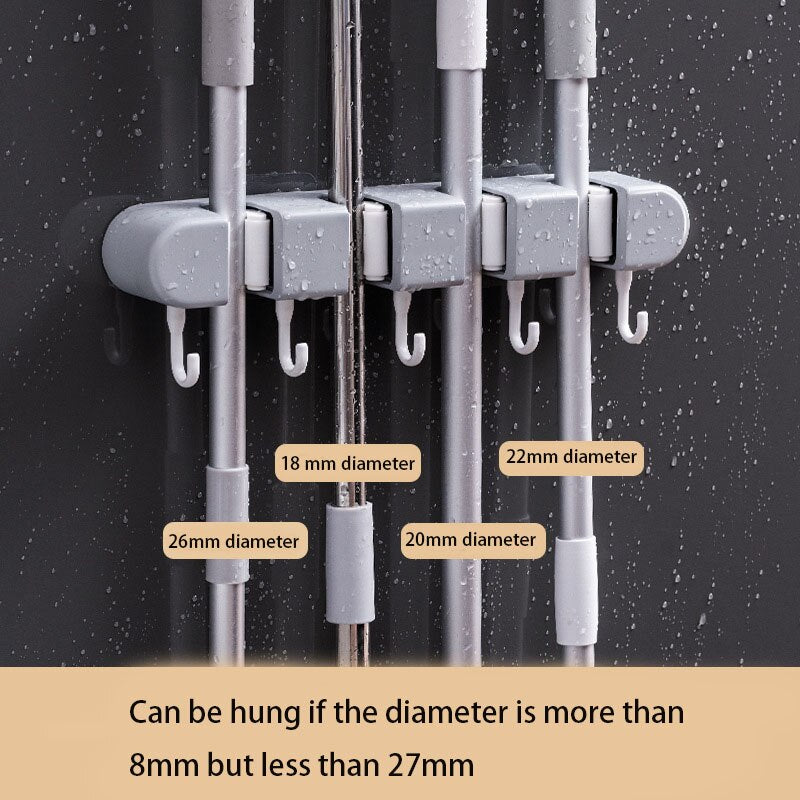 Ultra Clean Wall-mounted Mop Storage Hook