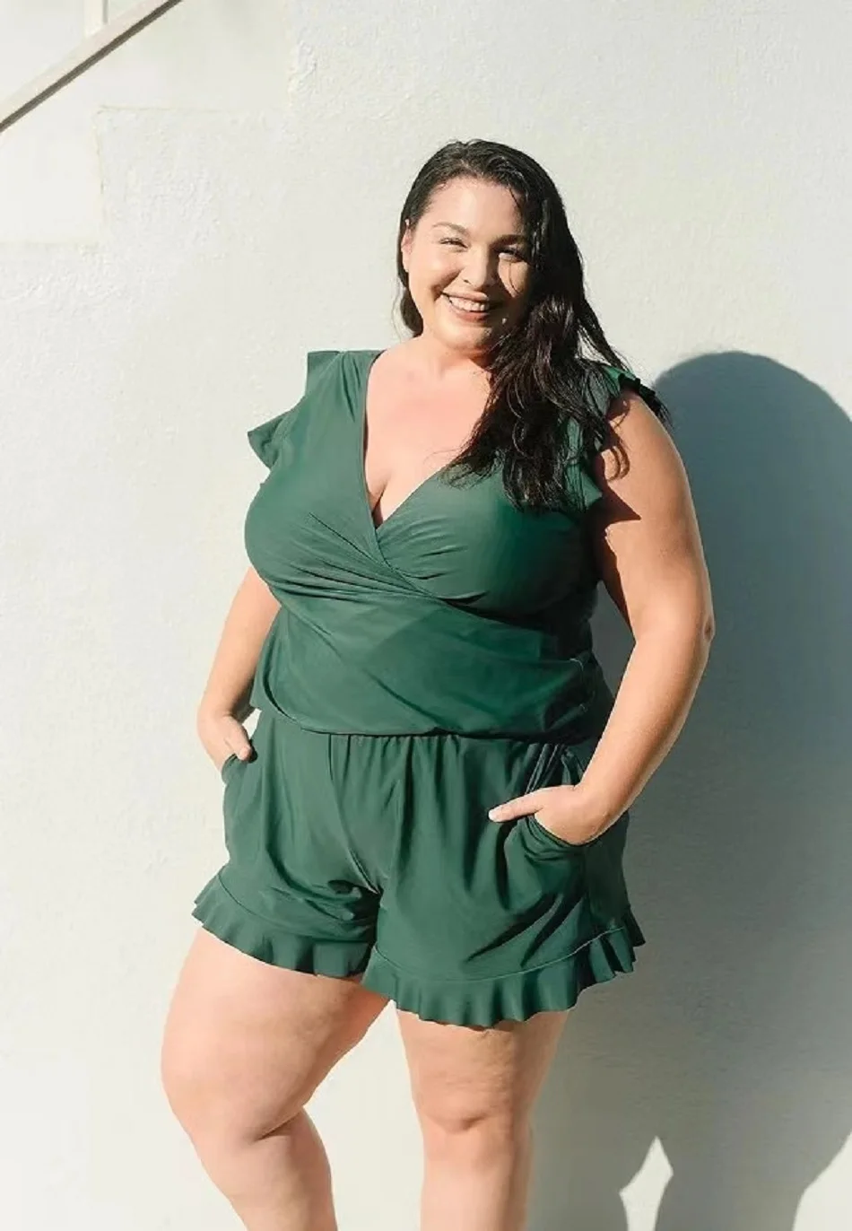 Built In Bra And Leggings Swim Romper