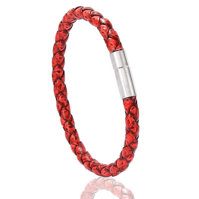 Talarurus Men’s Brown Leather Single Wrap Bracelet