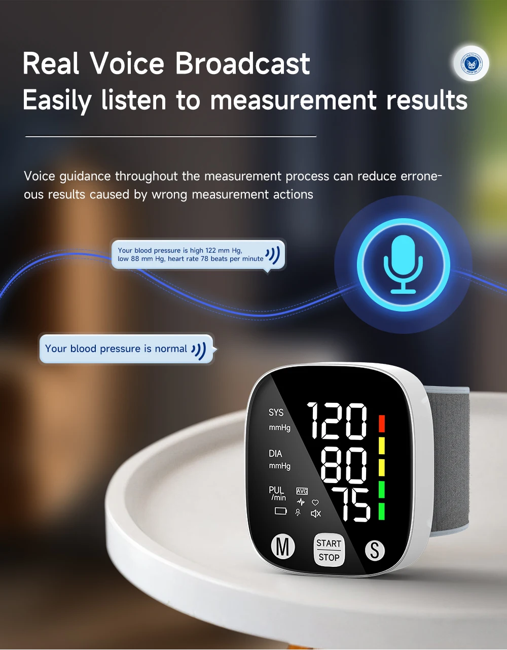 Wrist Blood Pressure Monitor