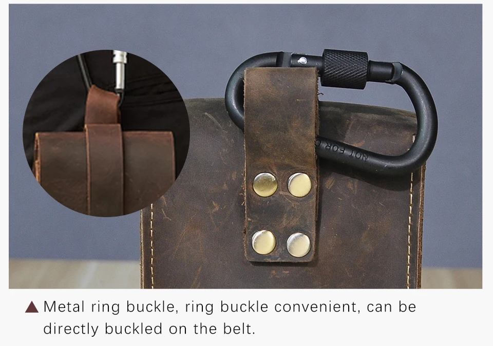 Waldorf Buffalo Leather Belt Bag