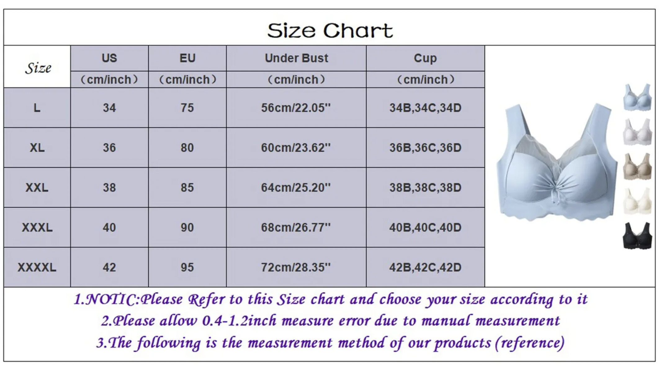 Women’s Push-up Vesti™ Style All-in-one Bra