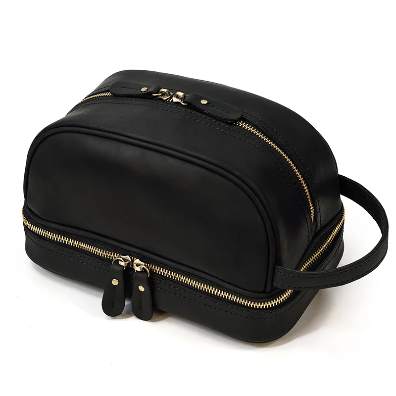 Large Toiletry Bag Made Of Premium Leather