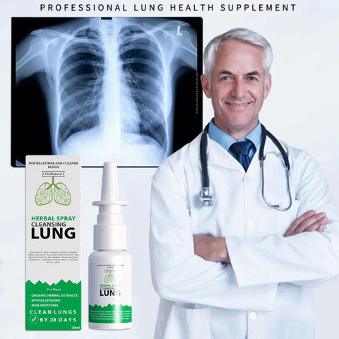 Breathe-right: Organic Herbal Lung Cleanse & Repair Respiratory Nasal Spray Pro