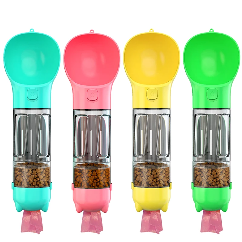 4 In 1 Portable Pet Water Bottle