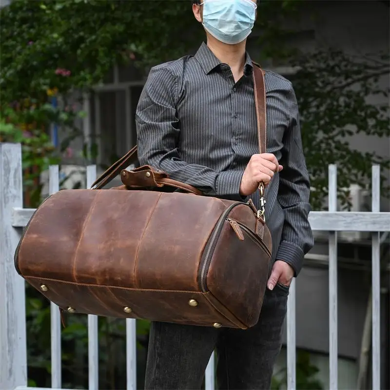 Large Travel Bag - Premium Leather