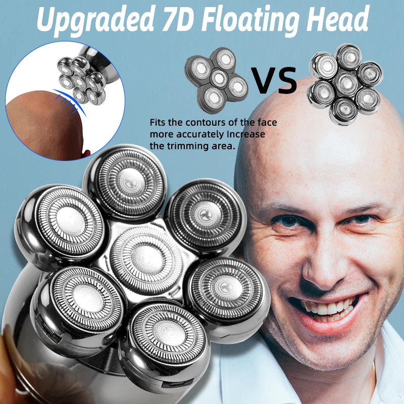7d Portable Waterproof Electric Shaver