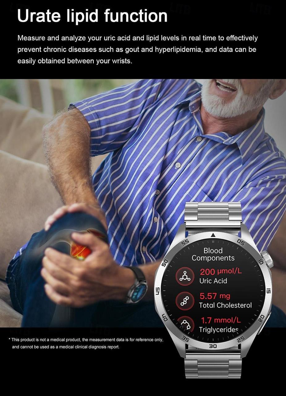 2024 New Blood Glucose Smart Watch Ecg Monitoring Blood Pressure Body Temperature Smartwatch