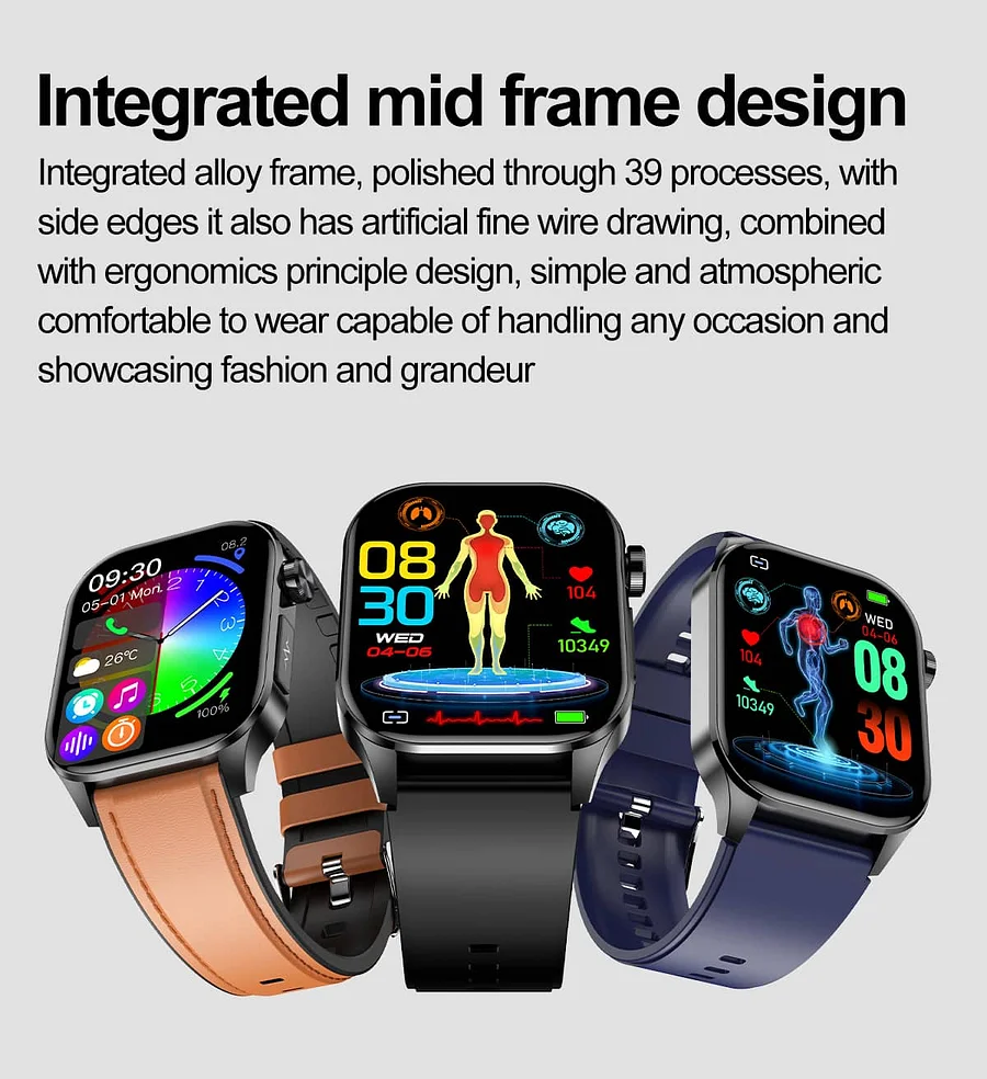 Pgs™ Blood Sugar Blood Pressure Call Intelligent Health Management Smart Watch