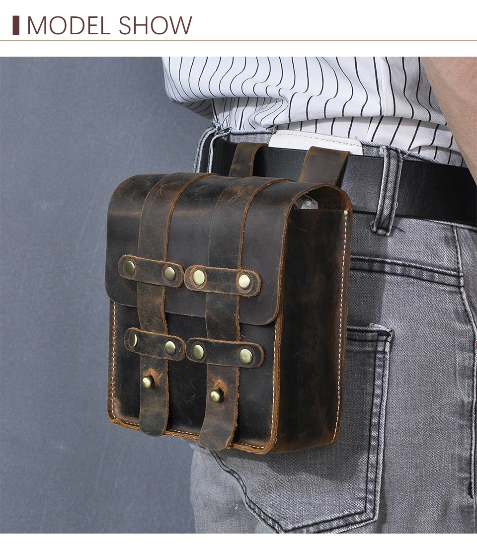 Waldorf Buffalo Leather Belt Bag