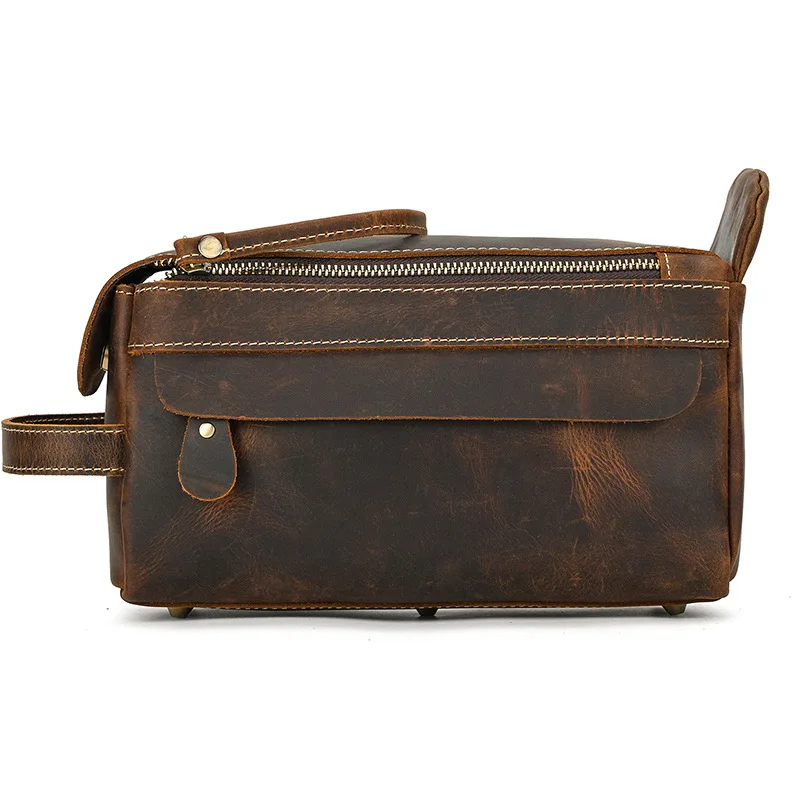 Large Toiletry Bag Made Of Premium Leather