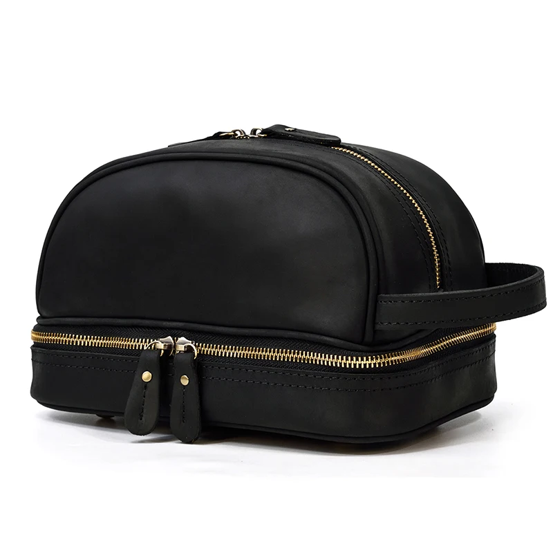 Large Toiletry Bag Made Of Premium Leather