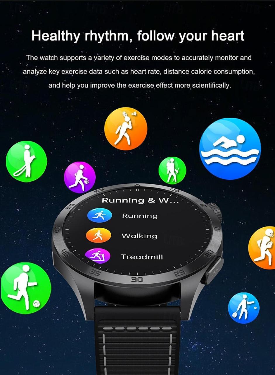 2024 New Blood Glucose Smart Watch Ecg Monitoring Blood Pressure Body Temperature Smartwatch
